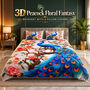 3D Peacock Floral Fantasy Bedsheet With 2 Pillow Covers (DBS38)