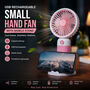 USB Rechargeable Small Hand Fan With Mobile Stand (EF43)