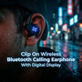 Clip On Wireless Bluetooth Calling Earphone With Display (WSBD6)