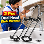 2 Pcs Dual Head Sink Wrench (HT65)
