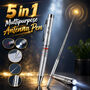 5 In 1 Multipurpose Antenna Pen With Led Light (STA6)
