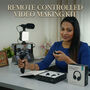 Remote Controlled Smart Video Making Kit With Inbuilt Flood Light + Mic + Tripod With Single Bluetooth (SVMK3)