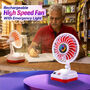 Rechargeable High-Speed Fan With Emergency Light (EF39R)