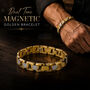Dual Tone Magnetic Golden Bracelet (MGB6)