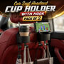 Car Seat Headrest Cup Holder With Hook Pack Of 2 (CBH4)