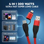 4-in-1 200W Super Long Charging Cable (CDC33)