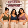 Pack of 3 High Coverage Full Support Plus Size Bra For Heavy Bust (3FCB14)