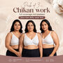 Pack of 3 Chikankari Full Coverage Non Padded Daily Wear Bra (3FCB19)
