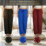 Pack of 3 Printed Free Size Daily Wear Pajamas For Women (3PW3)