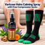 Varicose Veins Calming Spray With Free Compression Socks (BPR19)