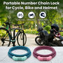 Portable Number Chain Lock For Cycle Bike & Helmet (BKU7)