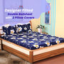 Beautiful Fitted Double Bed sheet with 2 Pillow Covers (DBS14)