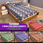 Pack of 5 Diamond Warm Fleece Bedsheets with 10 Pillow Covers Free (5FDBS2)